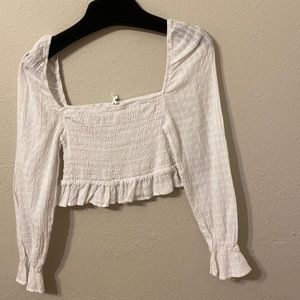 White crop top